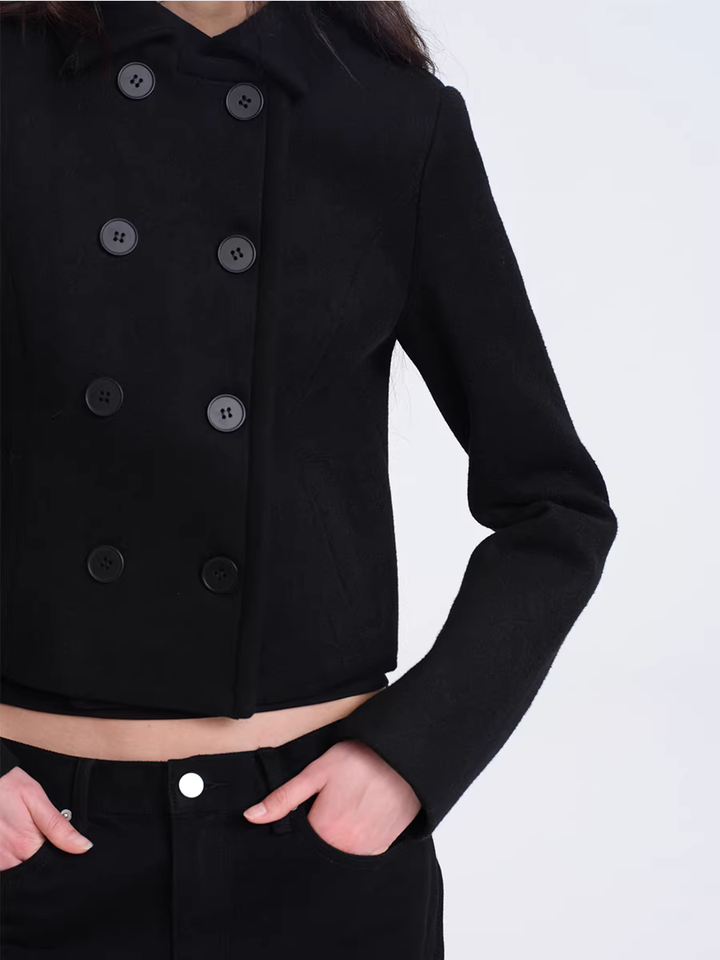 Wool Blend Short Coat