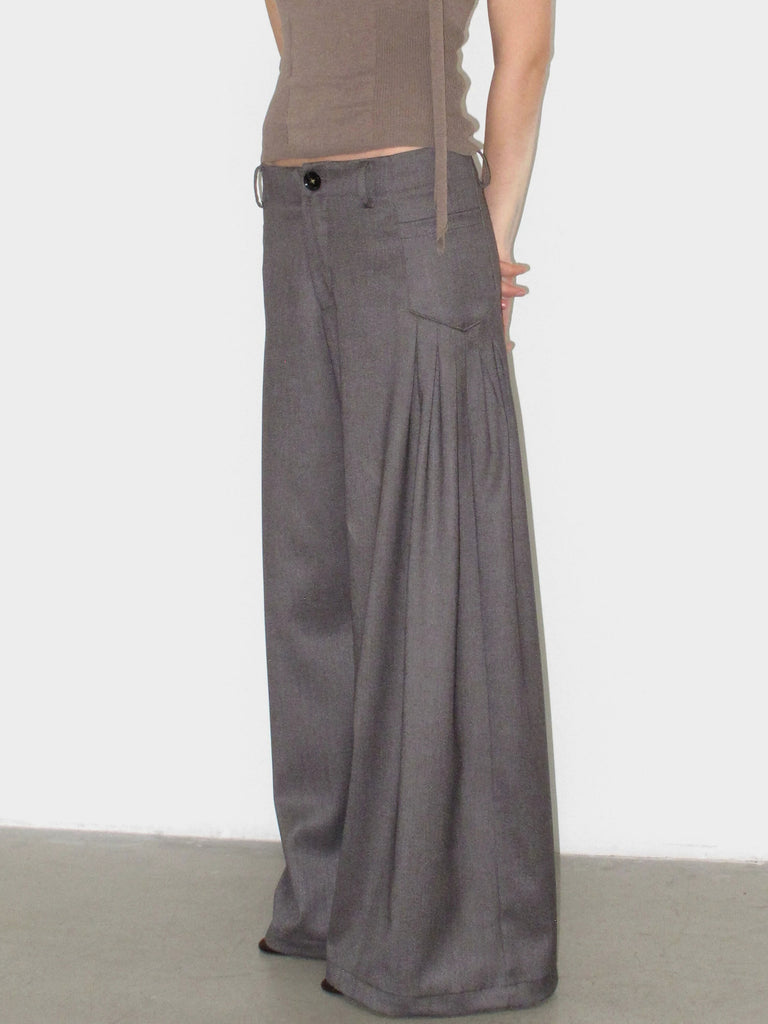 Pleated Wide Leg Trousers – Yujmiu