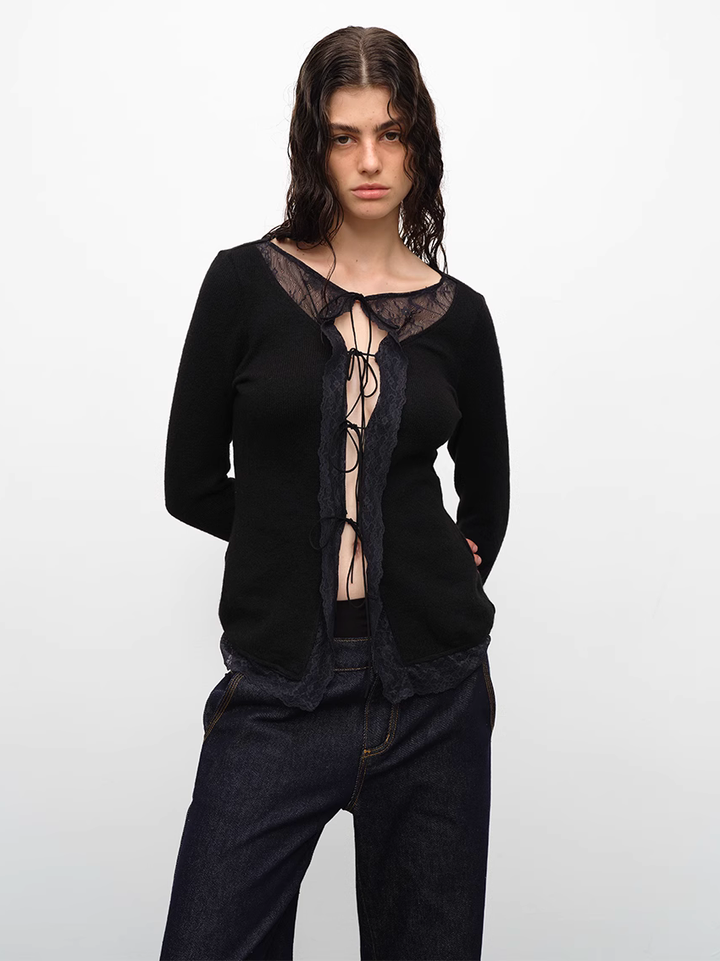 Tie Front Cardigan