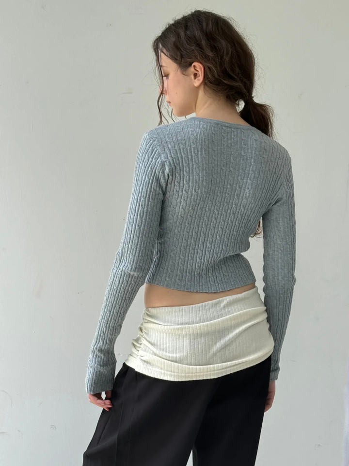 Foldover Wide Leg Pants