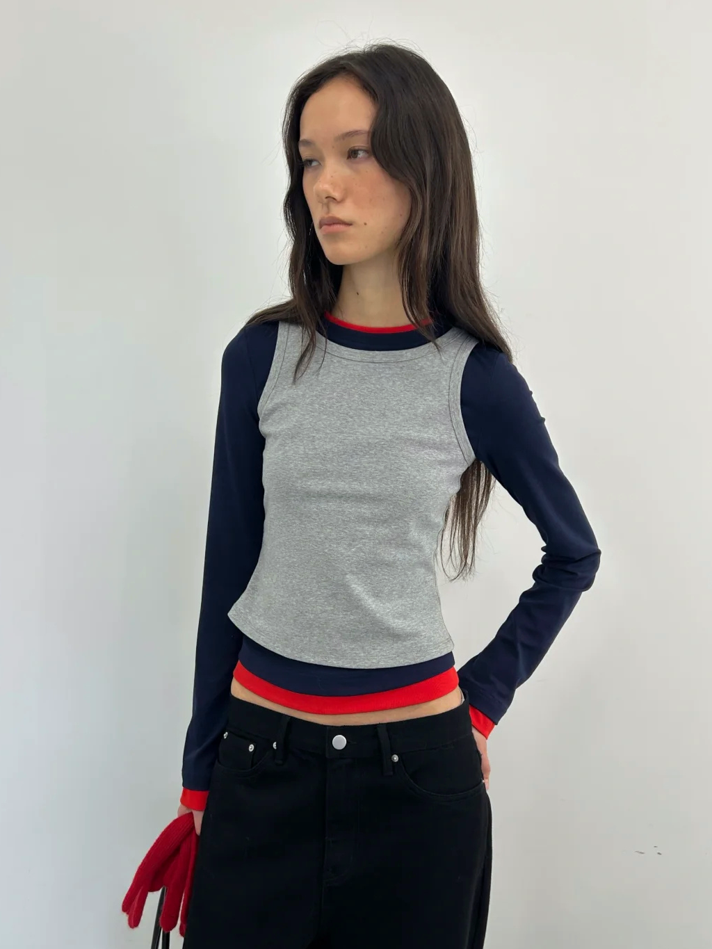Colour Block Top Set