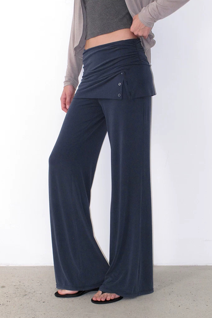 Button Detail Skirt Trousers