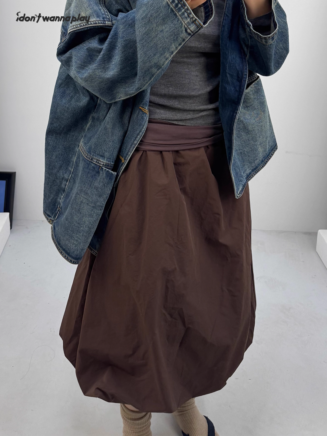 Foldover Balloon Skirt