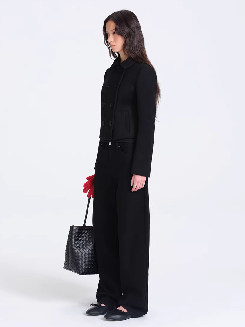 Wool Blend Short Coat