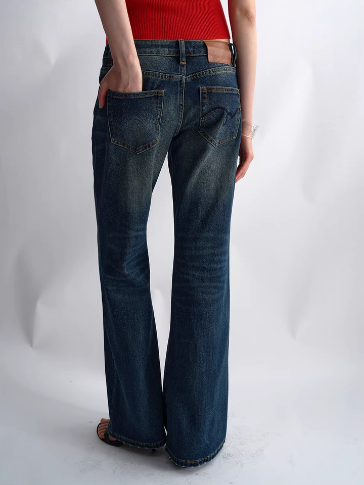 Low Rise Straight Leg Jeans