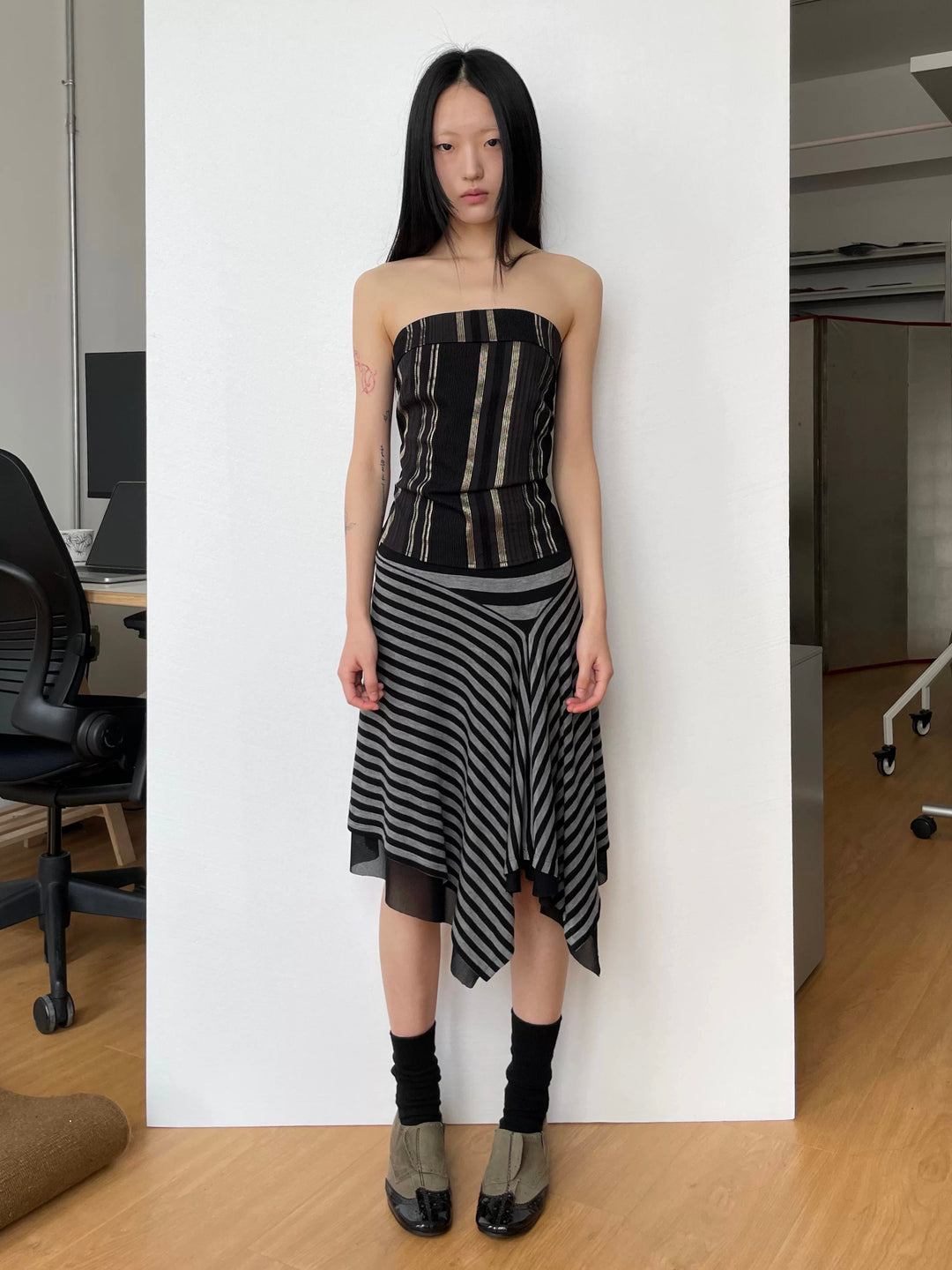 Striped Multi-Way Skirt
