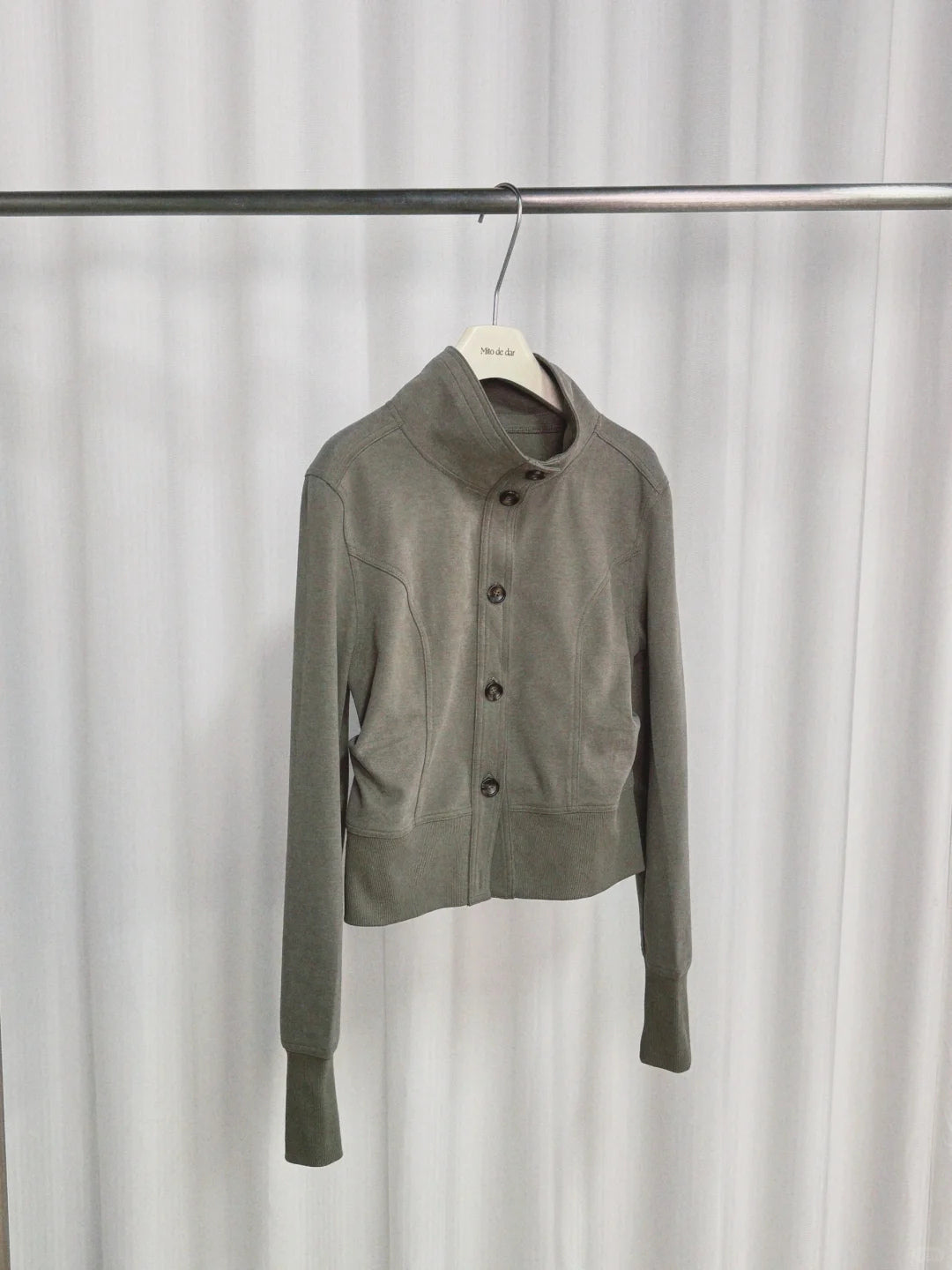 High Neck Cropped Jacket