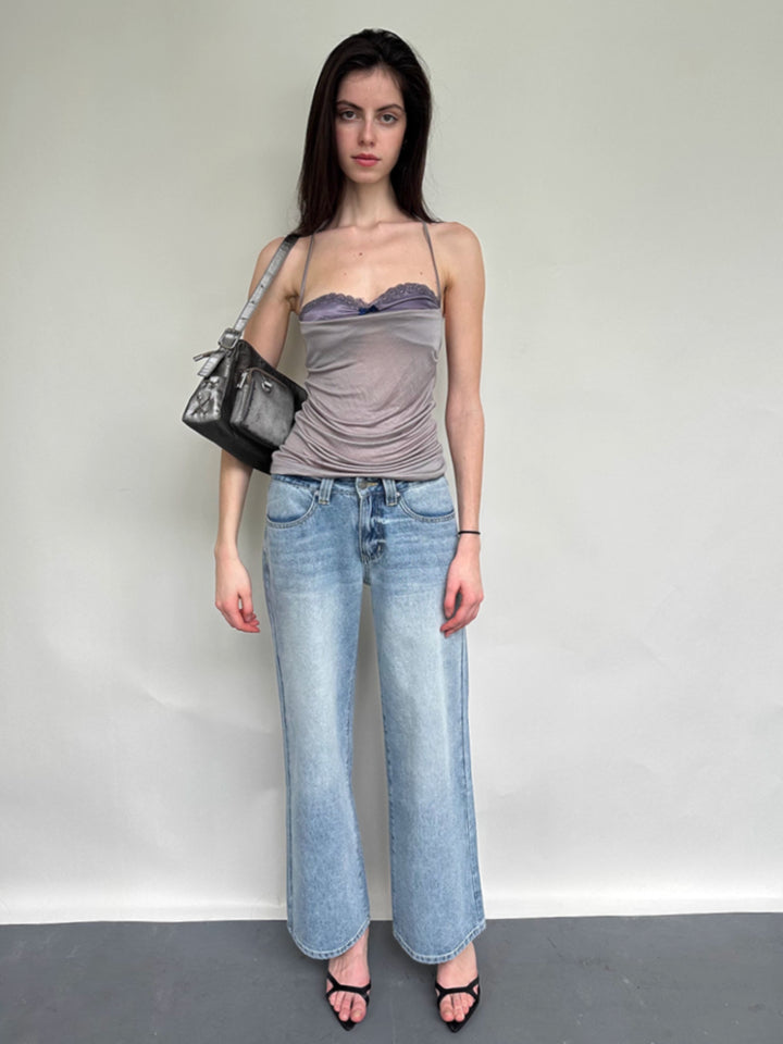 Bra Detail Halter Neck Top