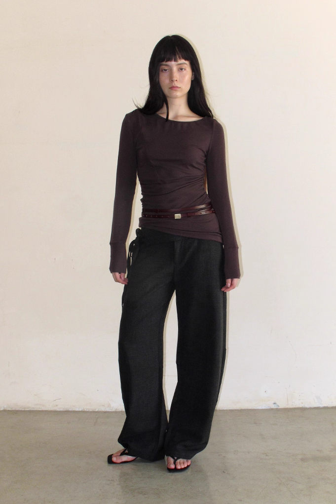 Double Tie Waist Trousers